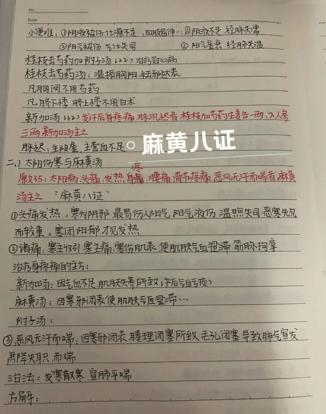 《伤寒论》六经辨证很难学?----这份笔记让你事半功倍!