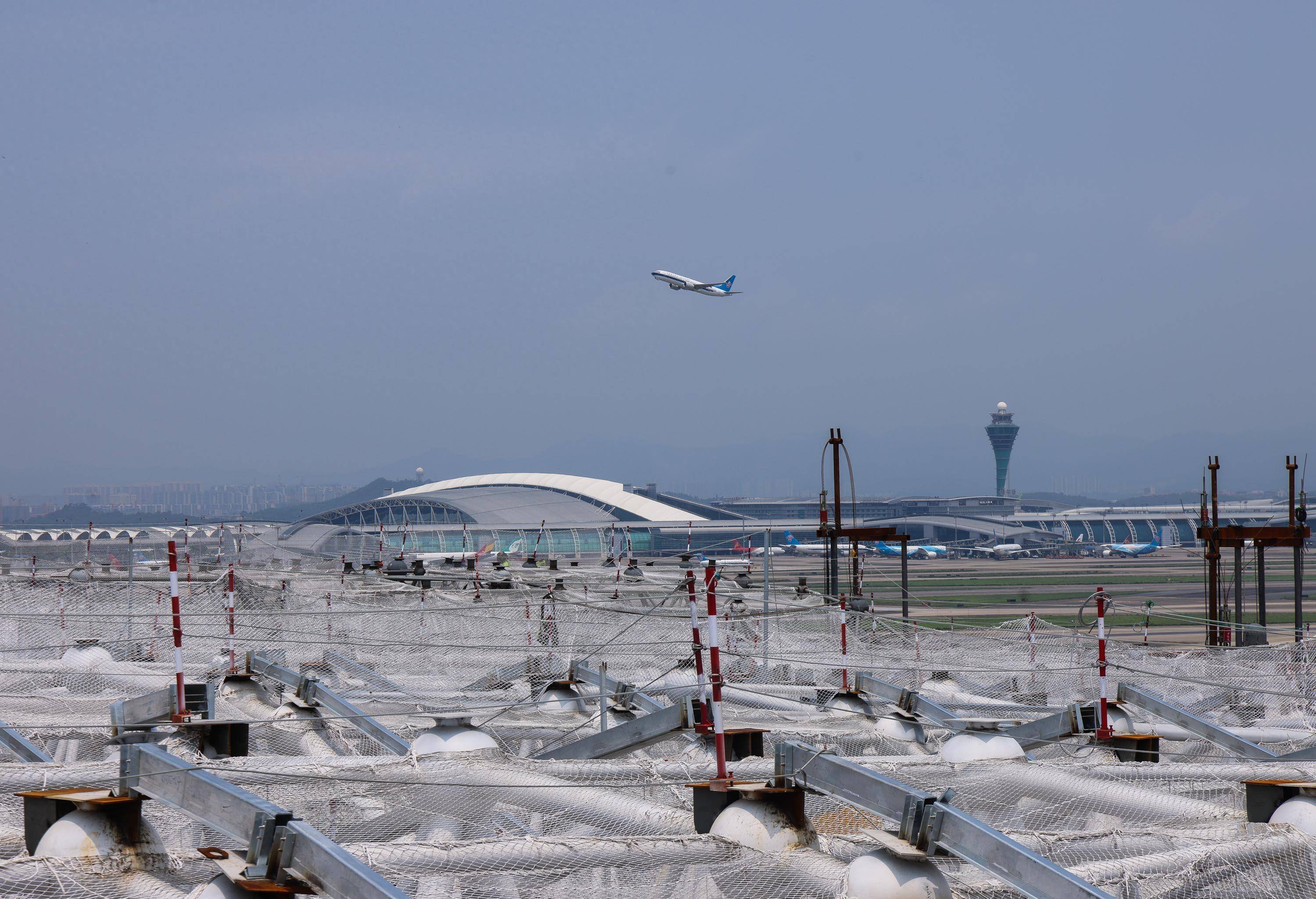 广州白云机场t3航站楼钢结构即将封顶