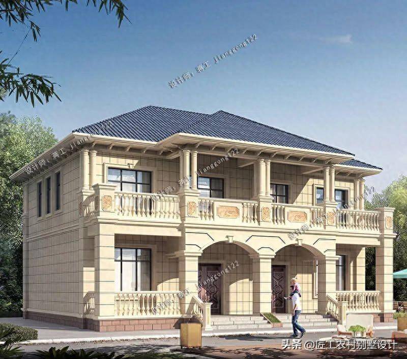 3款小户型二层别墅,小宅基地建出豪宅范,这样的别墅父母很喜欢