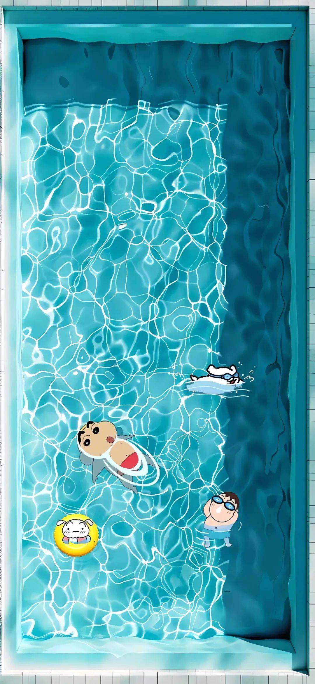 壁纸合集 | 泳池景深壁纸~夏天快乐!