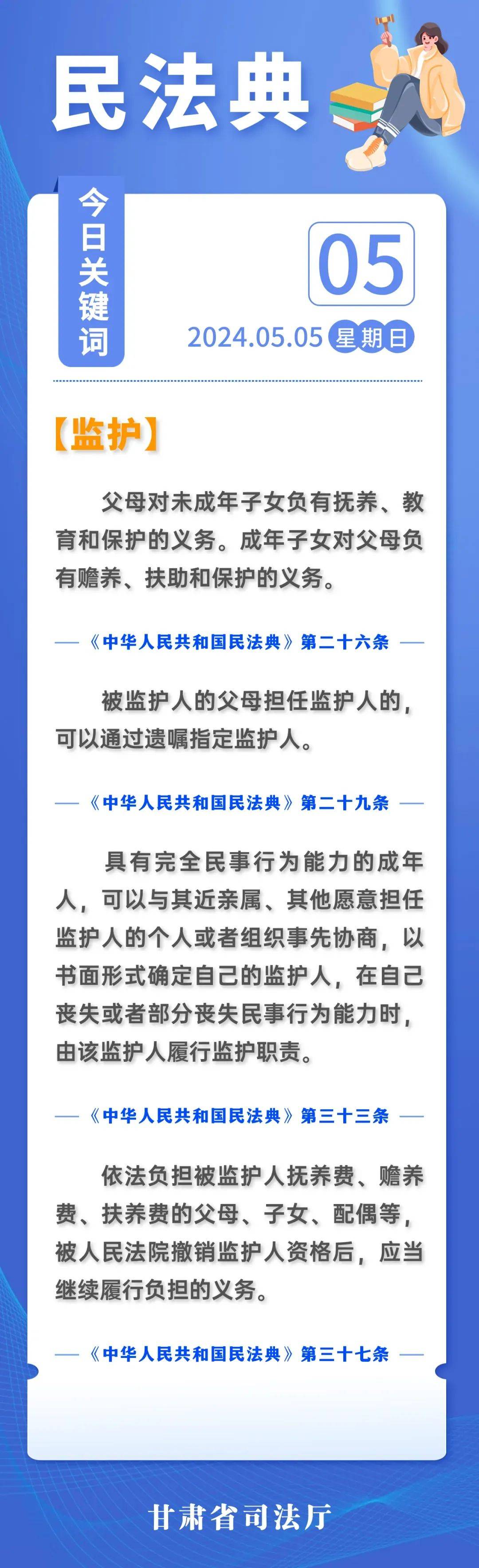 【每日民法典速递】微海报丨今日关键词:监护