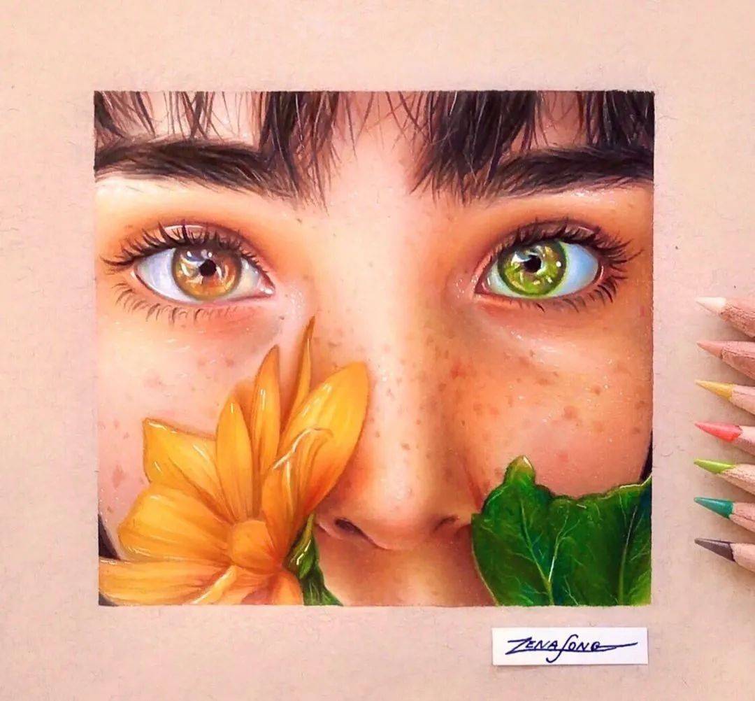 超细腻,超有质感的彩铅画!每一张画都令人惊叹!不服不行!