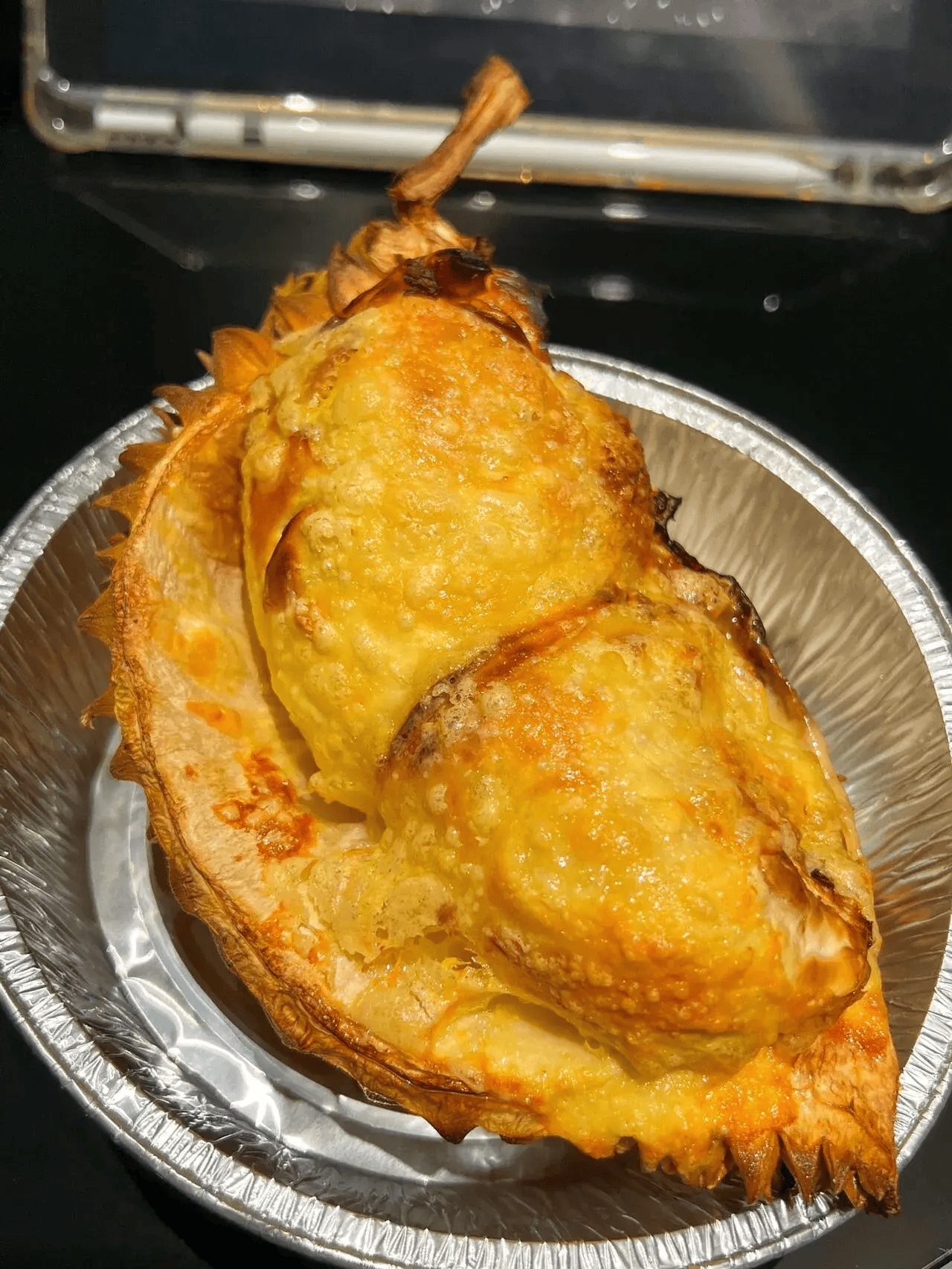 邻居敲门也阻止不了我烤榴莲