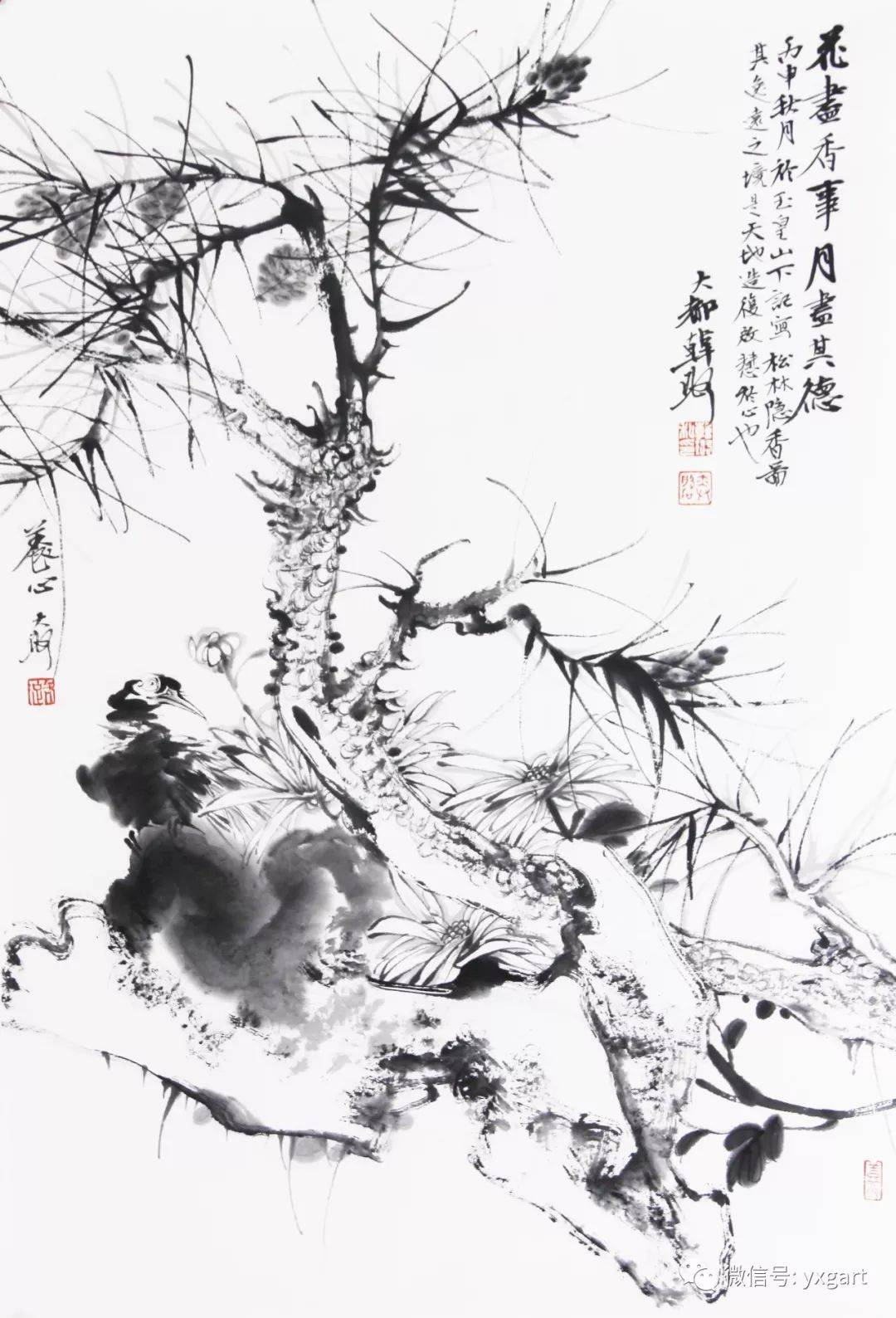 韩璐教授花鸟画作品欣赏