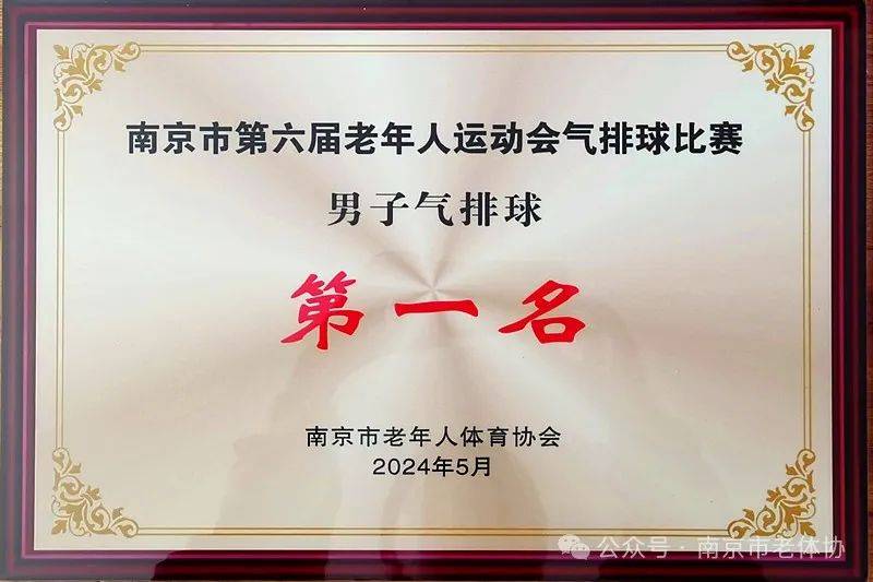 玄武区老体协参赛"南京市第六届老年人运动会气排球"男女队喜获双冠军