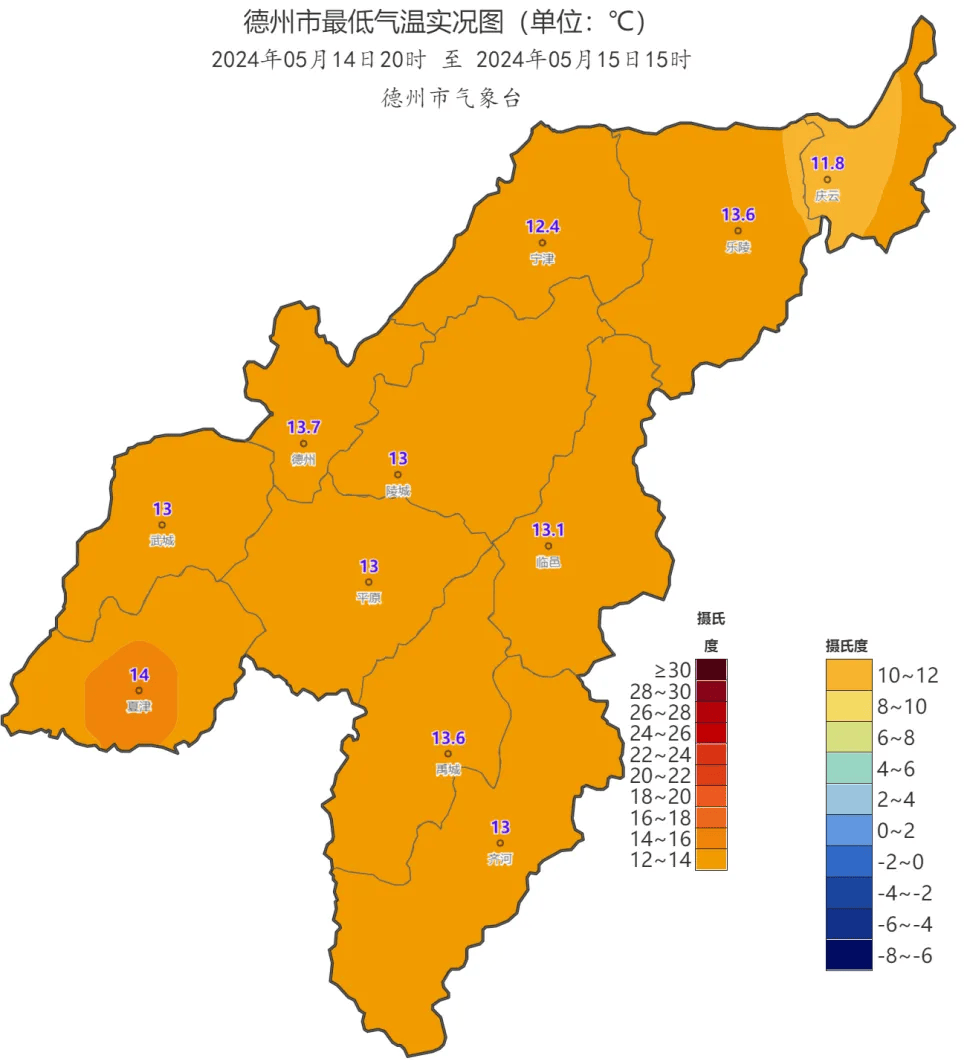 气温持续攀升 德州最新天气预报→