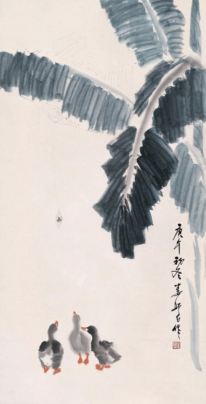 娄师白笔下的小鸭子,简而不凡,生机勃勃!