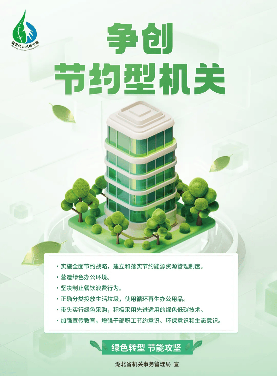 2024年湖北省公共机构节能宣传周电子宣传海报正式发布