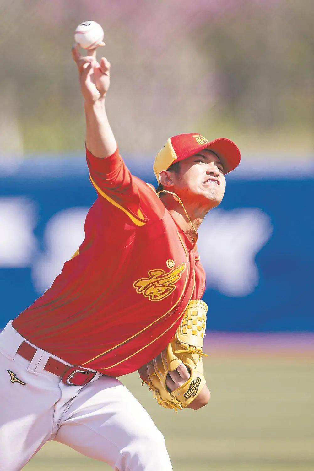 中国棒球联赛首个比赛日的角逐中,时间的刻度记录下闽台棒球运动员