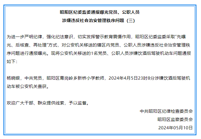 昭通2县通报曝光党员,公职人员涉嫌违反社会治安典型问题_建设_昭阳