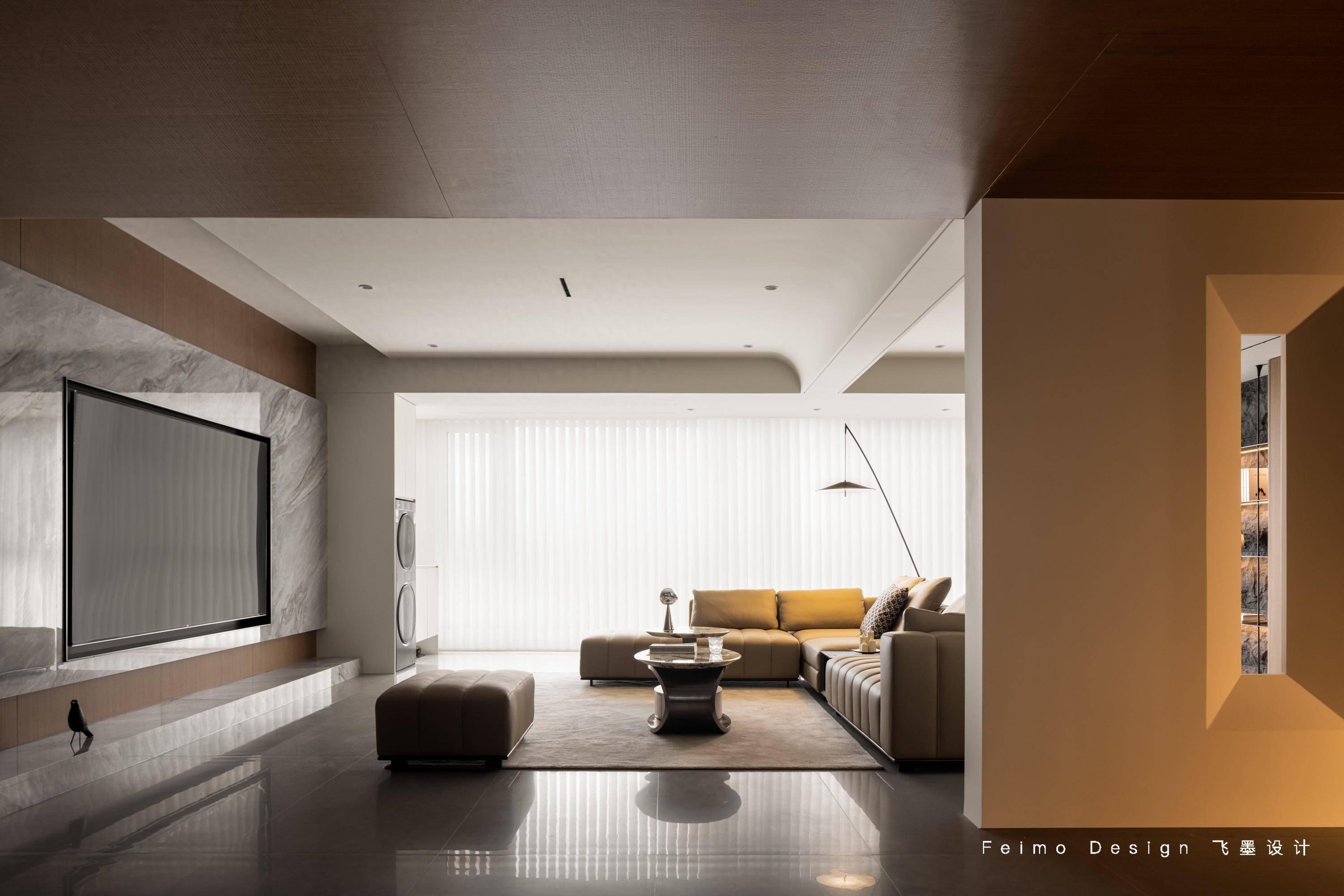 飞墨设计组项目地址:合肥·置地柏悦湾设计风格:意式极简风格户型面积