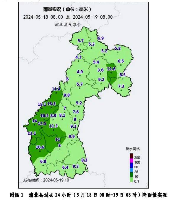 19日我县有大雨到暴雨局地大暴雨到特大暴雨