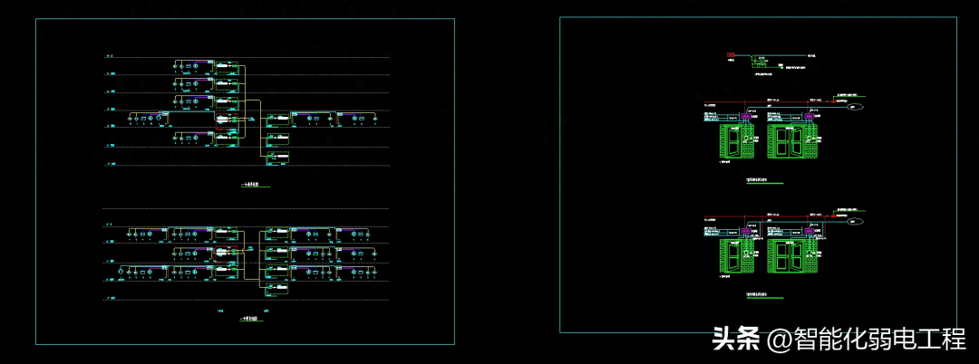 门禁系统的大样图,系统图及消防联动示意图cad素材