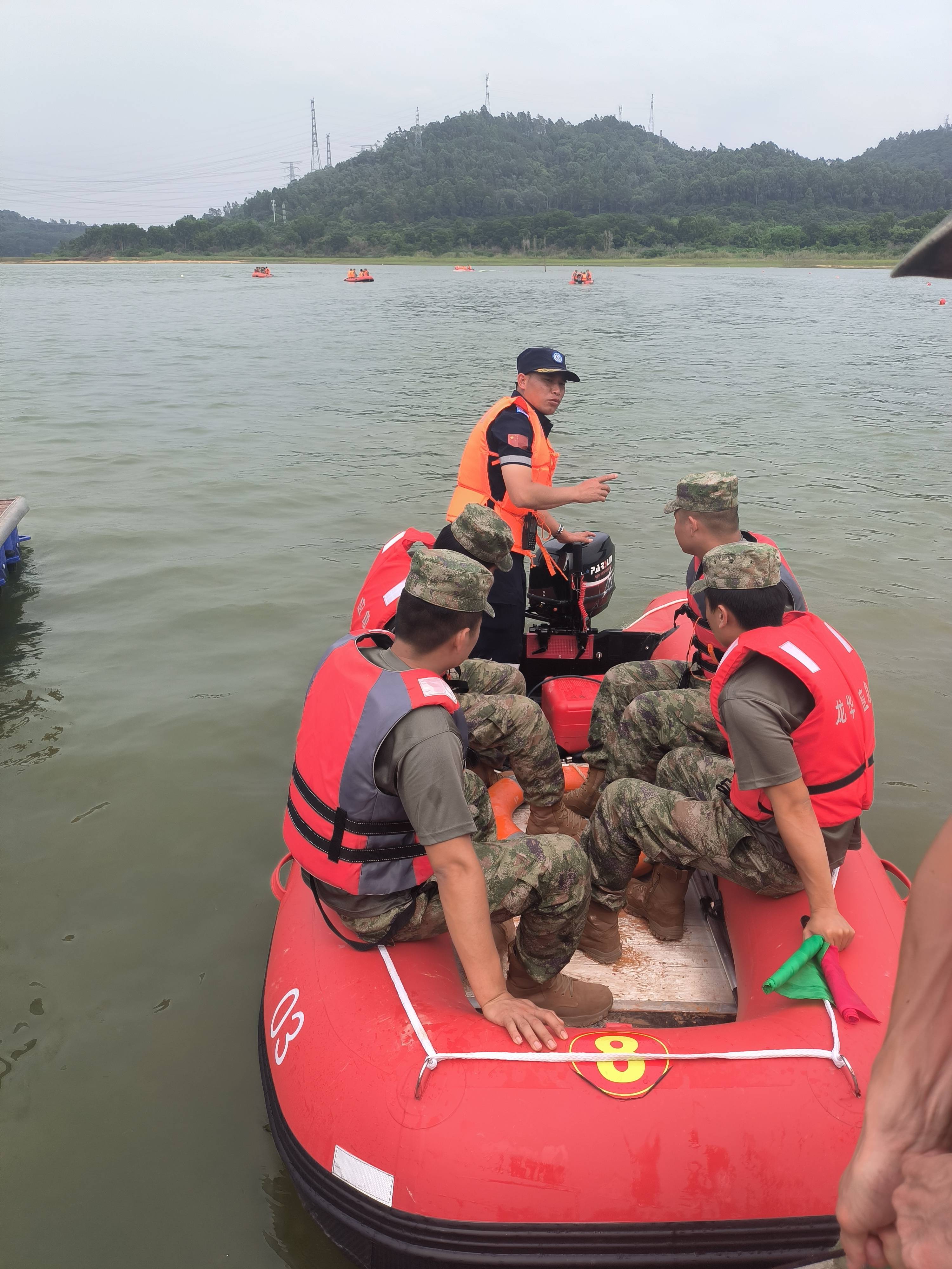 龙华区参加深圳市民兵抗洪抢险骨干集训比武 有效提高水上救援,应急