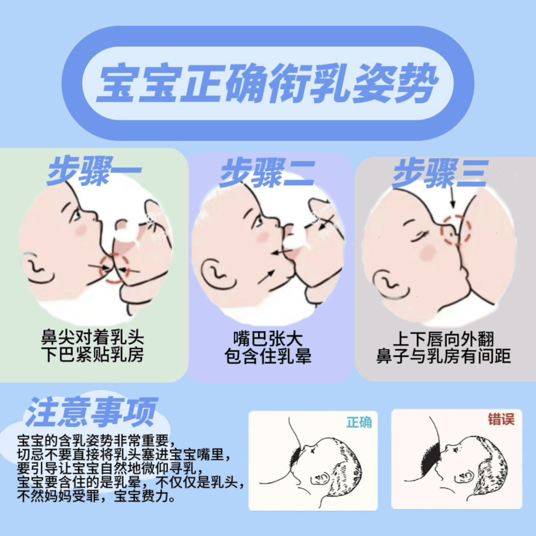 哺乳,衔乳姿势7,不要给母乳喂养的婴儿吸橡皮奶头,或使用奶头作安慰物