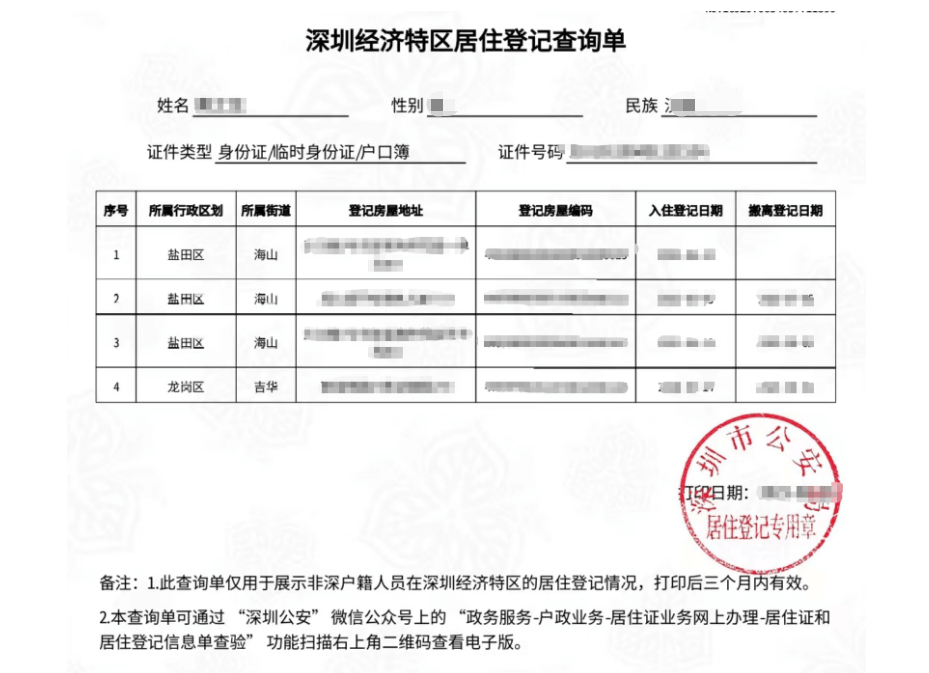 深圳办理电动车上牌登记需要提供居住证或居住登记证明72办理居住证