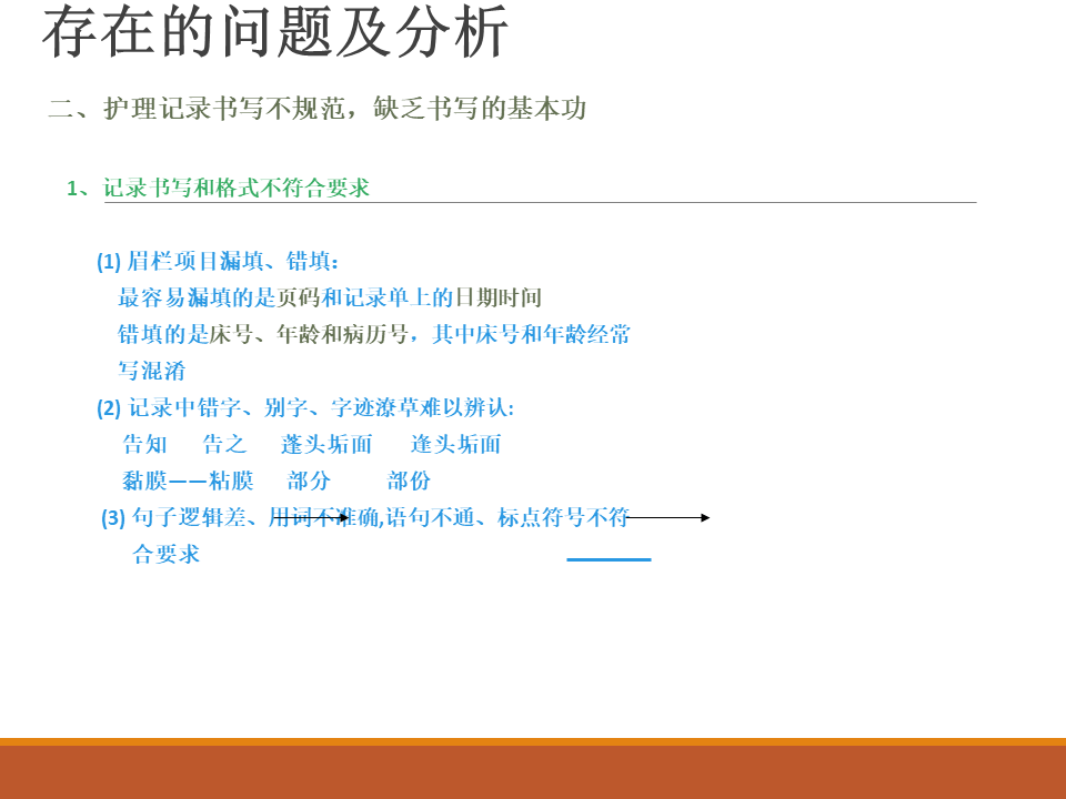 【ppt】精神科护理记录书写存在的问题和对策
