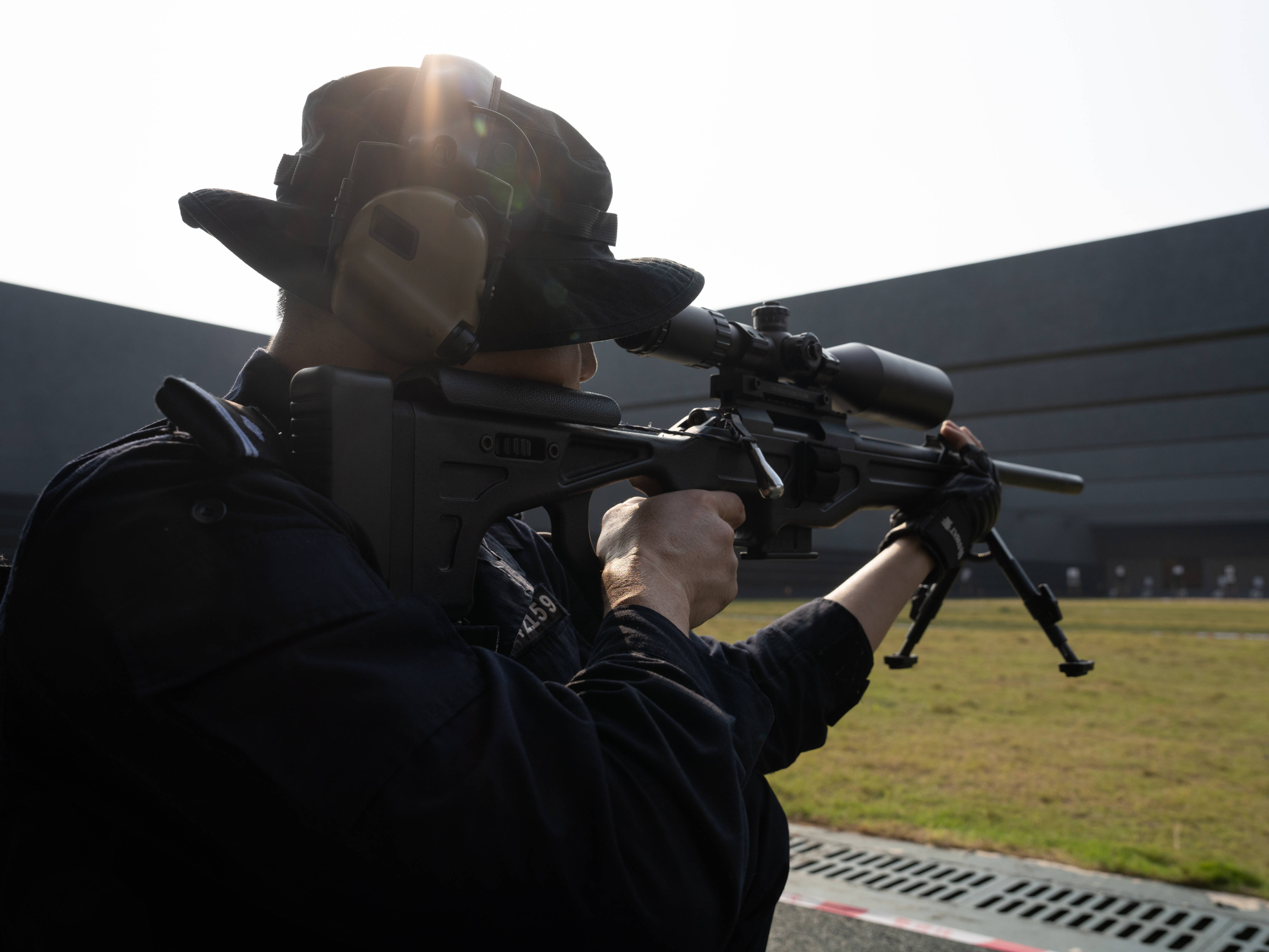 特警射击训练图片