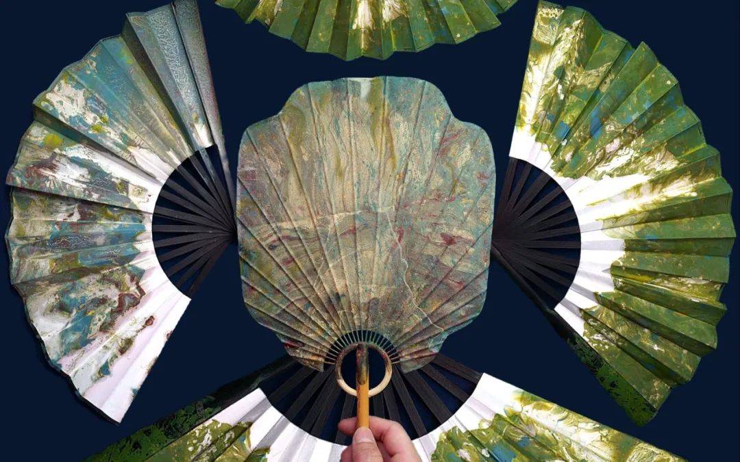 山大校园版漆扇体验_扇子_漆艺_QiShan