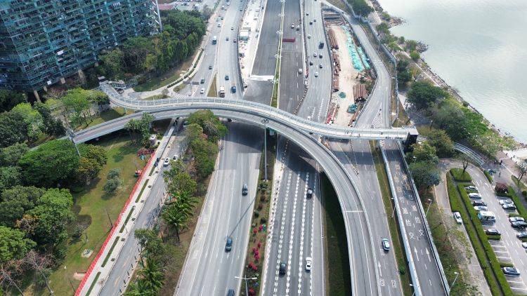 【原创】刚刚,深圳滨海大道总部基地段下沉隧道主线通车