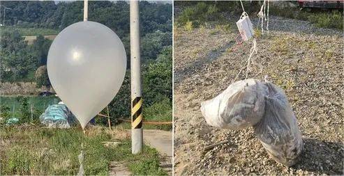 朝鲜称通过气球向韩国投放大量废纸和污物