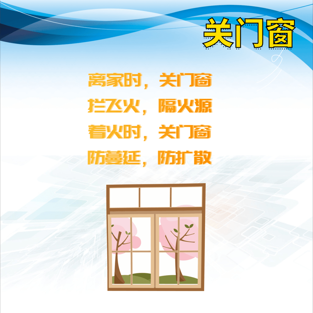 家庭防火请记住"三查三清三关"