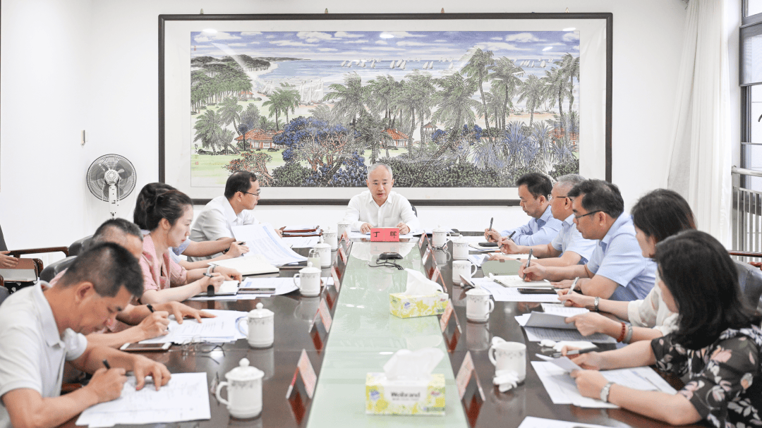 书记,市长丁晖主持召开市政府专题会议,研究部署进一步完善广东海南
