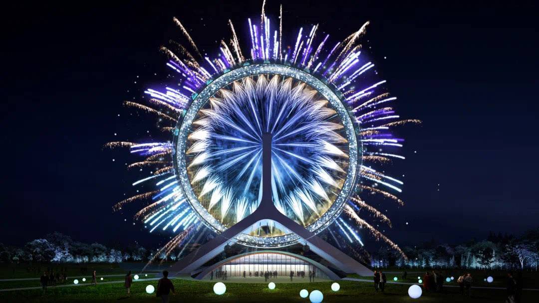 成都世园会主会场最高的设施 "天府眼"摩天轮正式投运