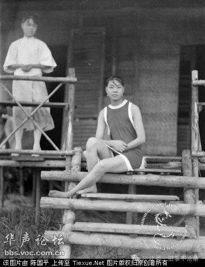 旧事照片:民国女子泳装照老照片
