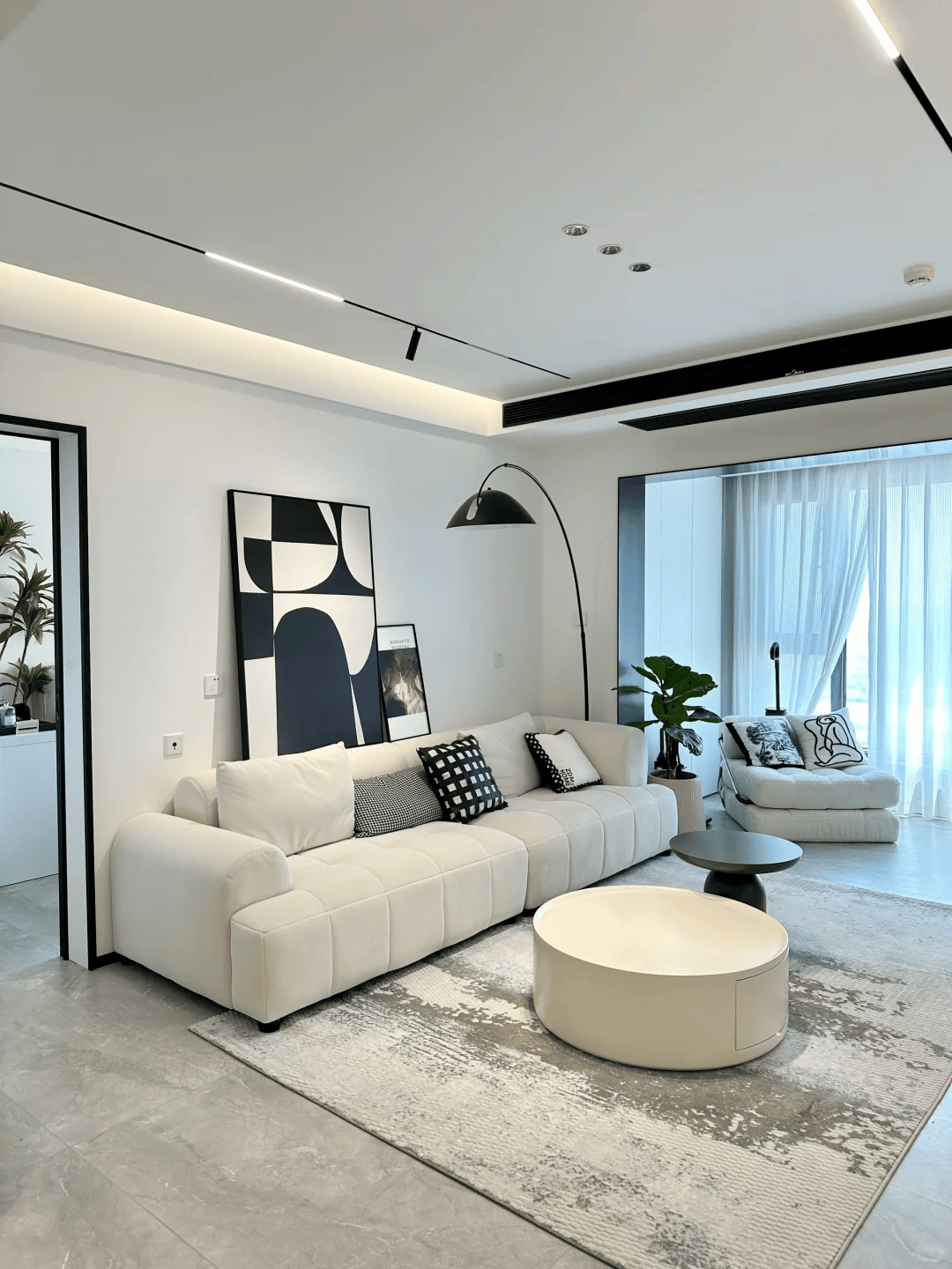 75㎡奶油风丨被朋友"吐槽":效果图一般,但实景绝了!