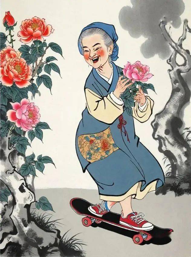 一组开心老太太,太逗了!