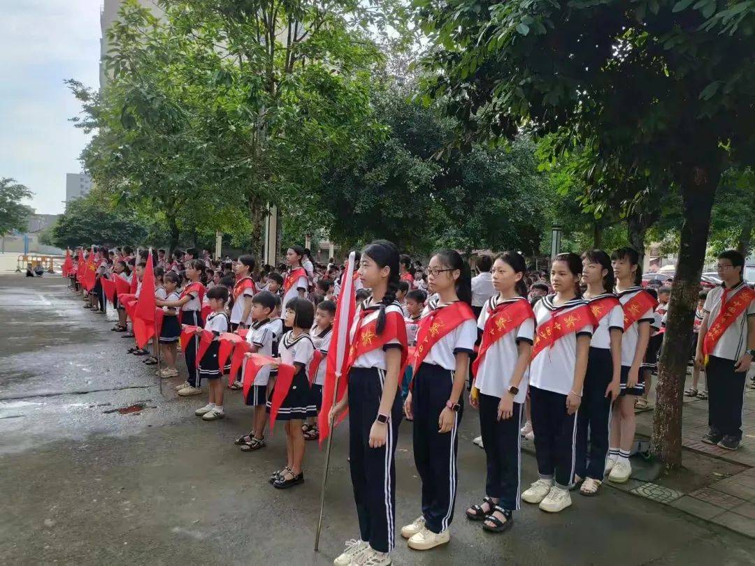 红领巾爱祖国!徐闻县各基层少工委开展少先队新队员入队仪式