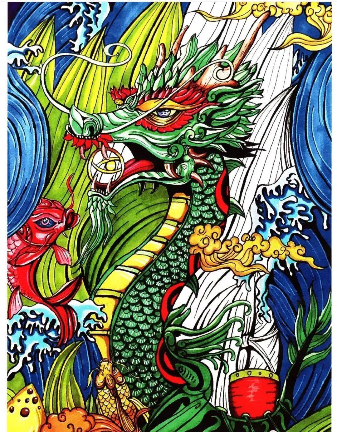 他山之石·艺‖99张~“划龙舟，吃粽子”端午节主题儿童画、手工+手抄报合集，赶快转发吧！