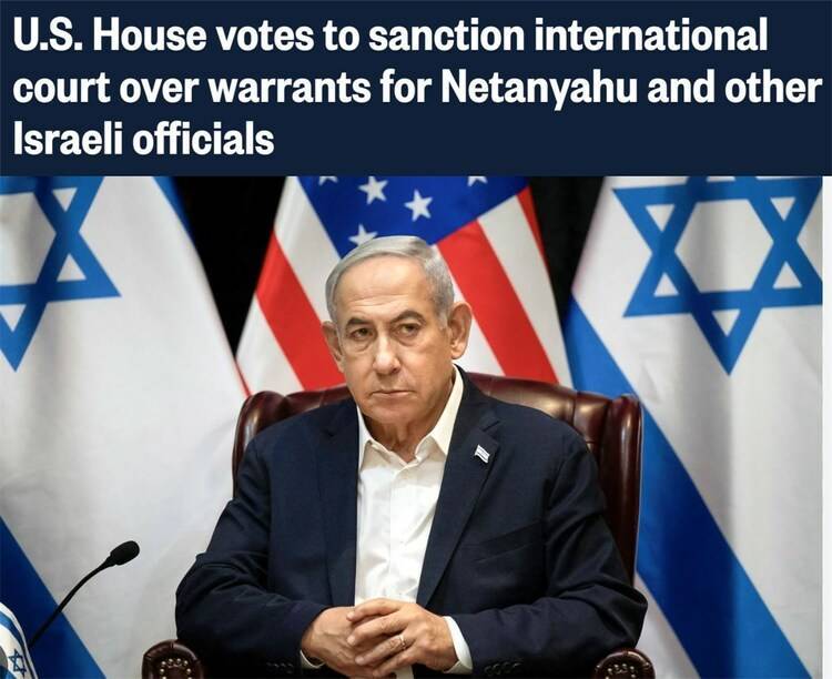 美国众议院通过法案 将制裁国际刑事法院检察官_拜登_加沙_内塔尼亚胡