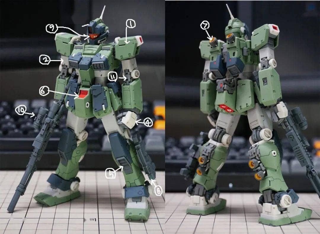 涂装都省了……用11种颜色的树脂打印狙击吉姆特装型