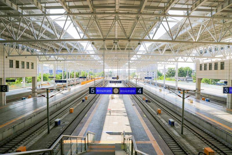烟台站风雨棚改造完成即将投入使用