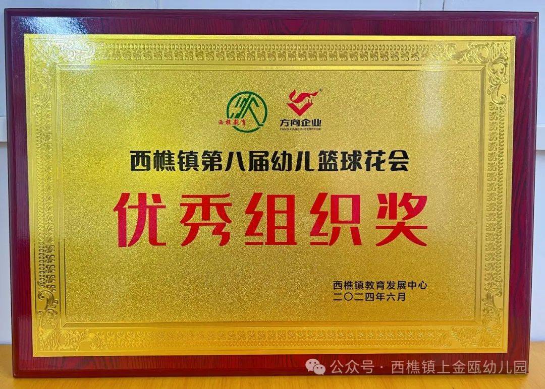 幼儿园荣获"优秀组织奖"称号全能之星篮球游戏赛一等奖幼儿3v3游戏