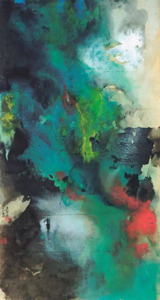 50分钟罕见视频,张大千的泼墨山水原来是这样画出来的