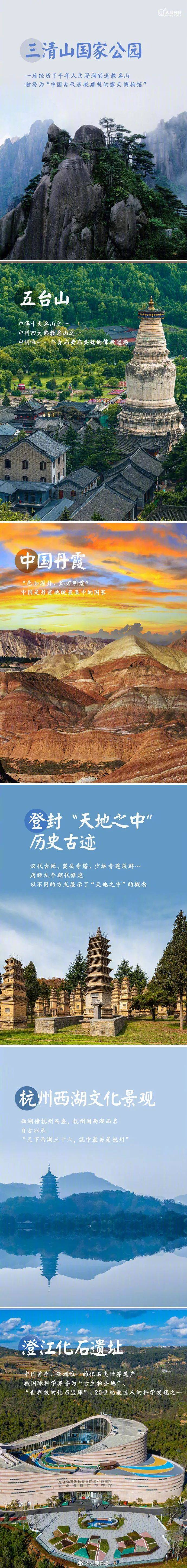 这些世界遗产你打卡过几个?