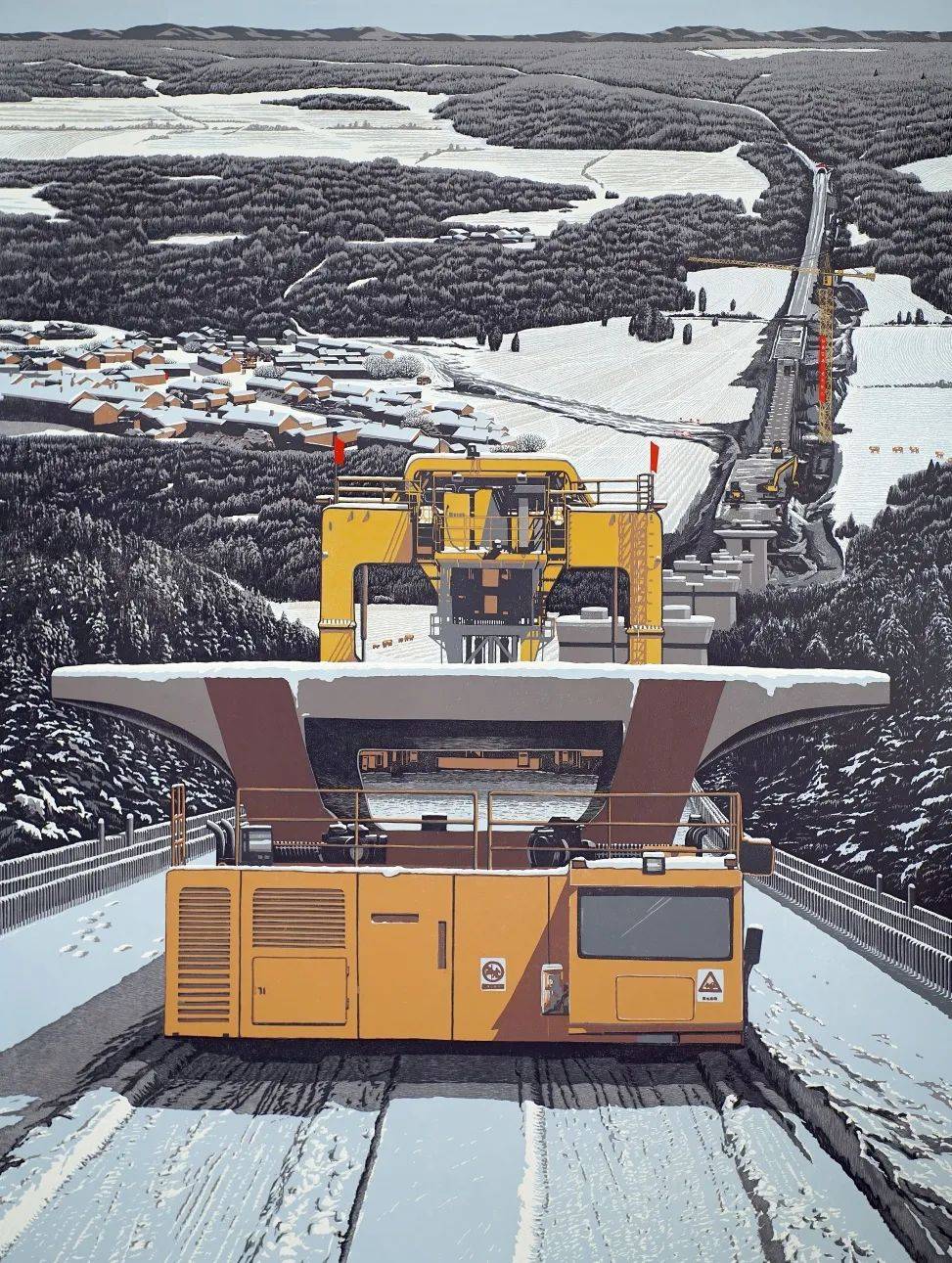 第十四届全国美术作品展览版画展区部分作品