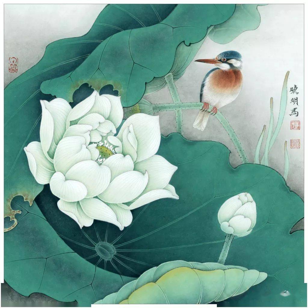 李晓明工笔花鸟90幅,张张精彩,值得一看!