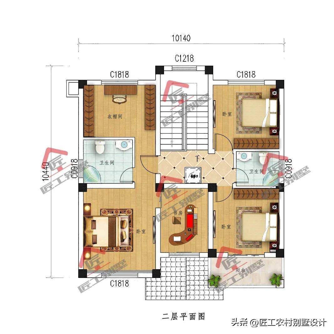 100平方两层楼房设计图图片