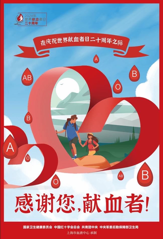 2024年世界献血者日宣传海报