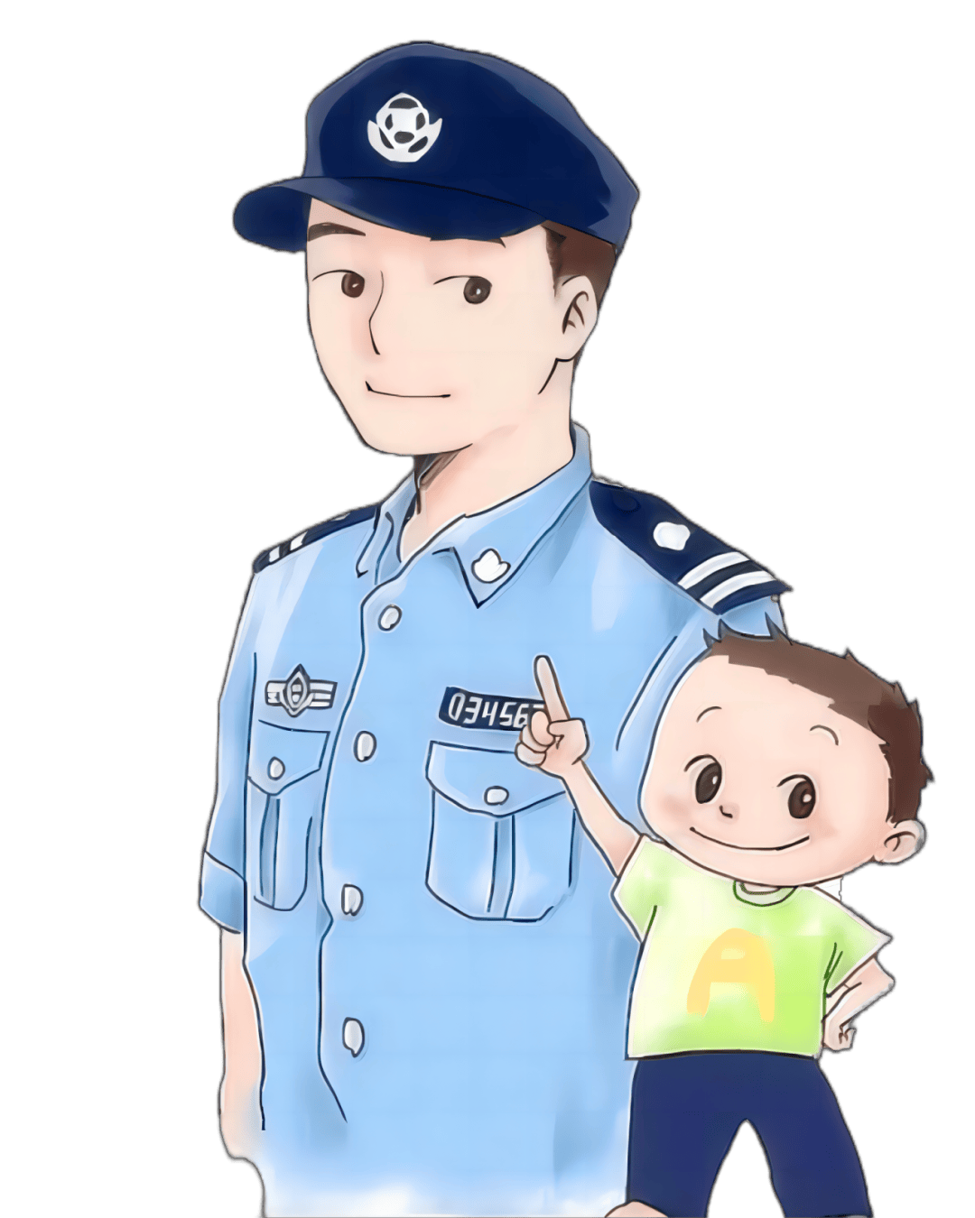 冰城警娃心中父亲的百般模样!