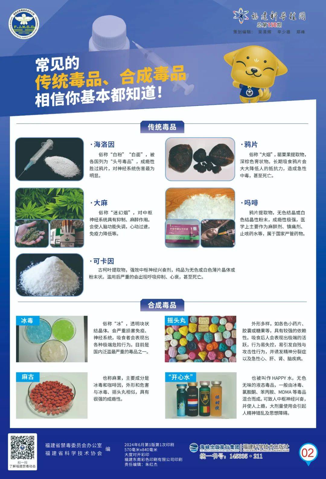 全民禁毒宣传月丨防范青少年药物滥用科普挂图