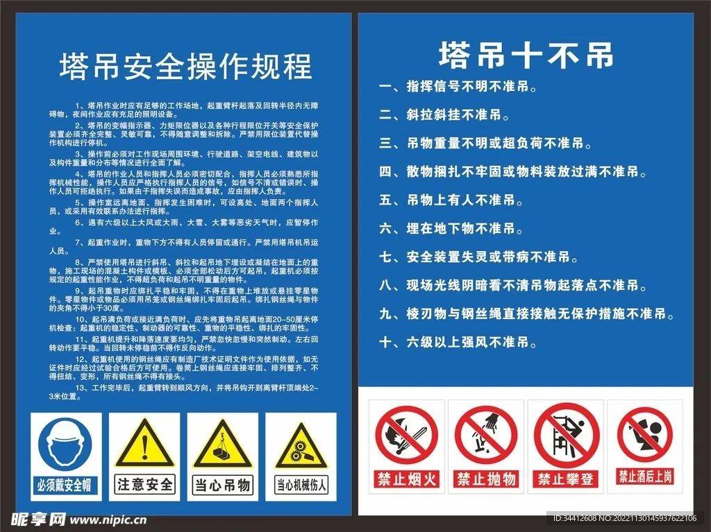 🔺塔吊的安全操作规程塔吊的承载能力取决于多个因素,包括其设计