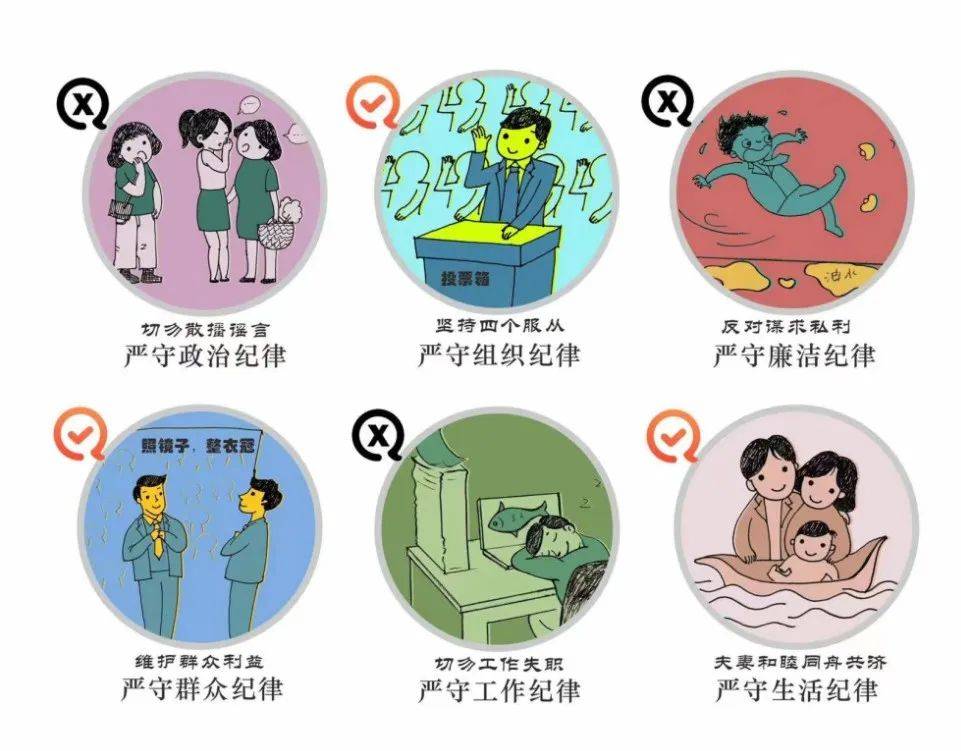 加强党纪教育严守六大纪律党纪六格漫画征集活动结果新鲜出炉