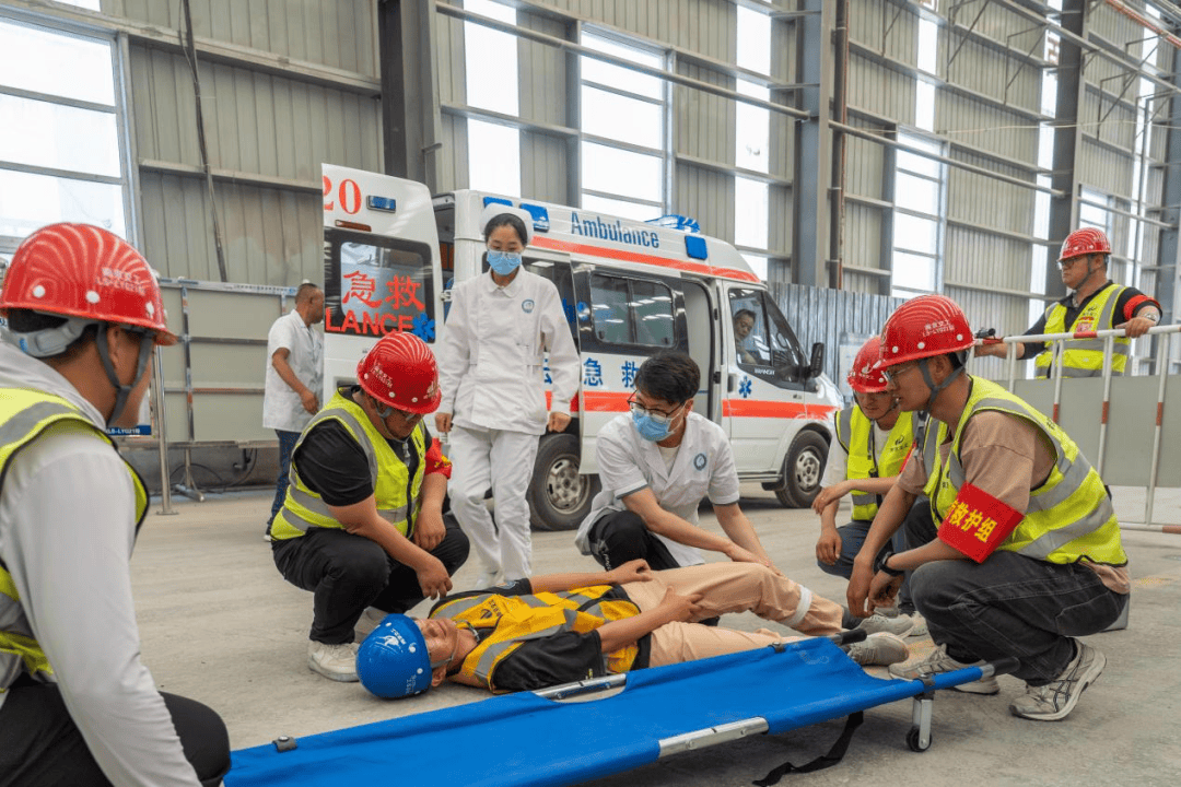 连宿项目办开展"机械伤害事故"应急救援演练