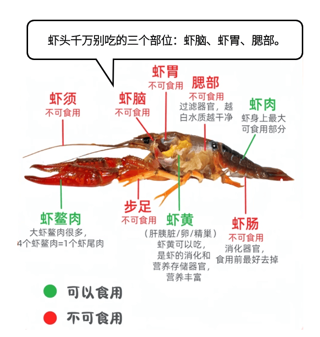 小龙虾的这些部位别再吃了太多人中招