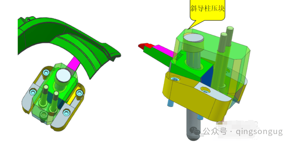 经典的汽车车灯模具结构解析4